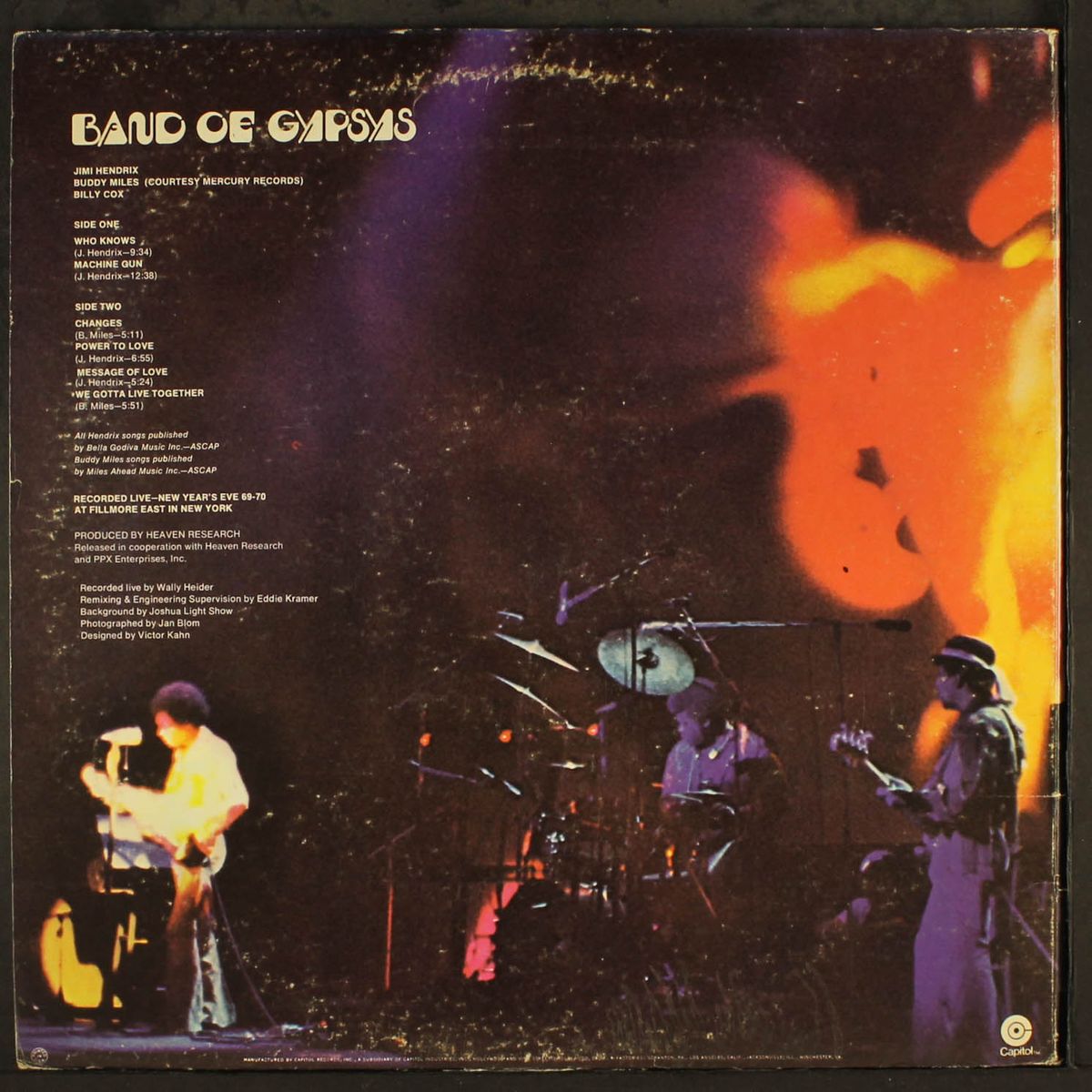 band of gypsys by JIMI HENDRIX