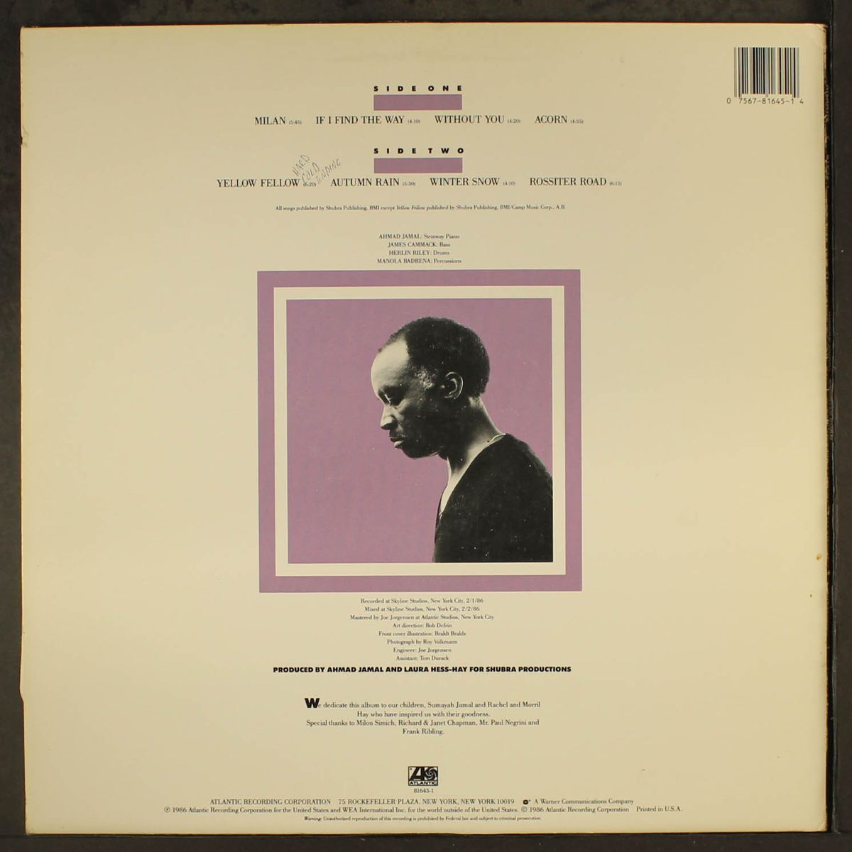 rossiter road by AHMAD JAMAL