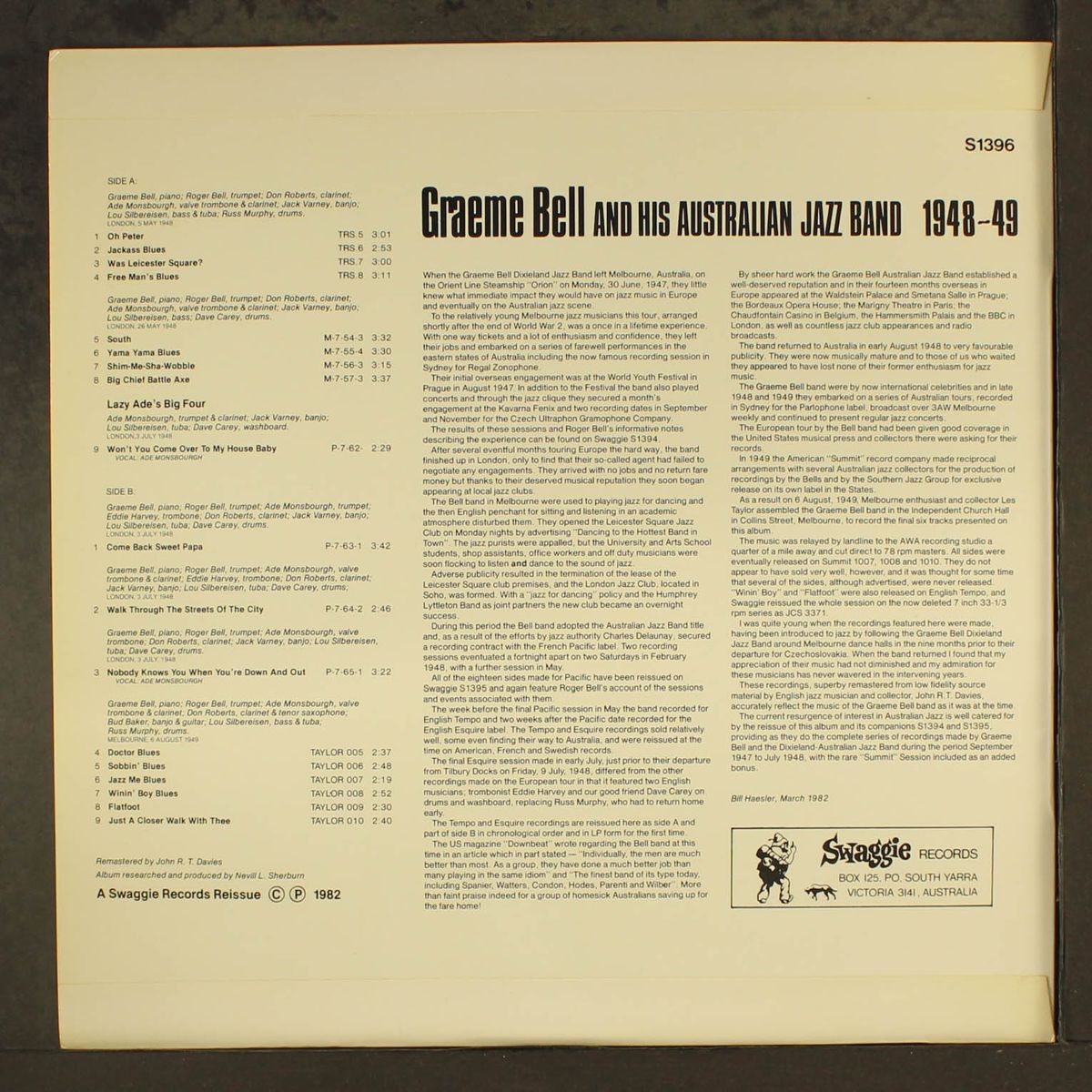 1948-49 by GRAEME BELL