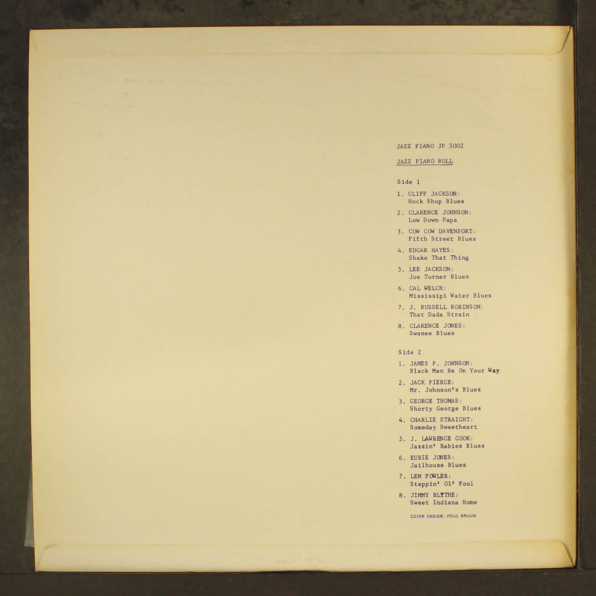 jazz piano rolls by VARIOUS