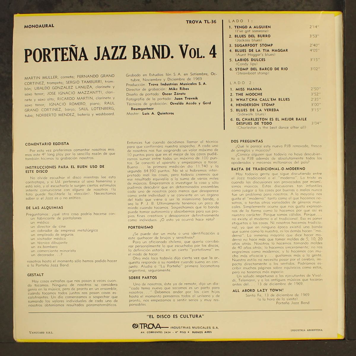vol. 4 by PORTENA JAZZ BAND