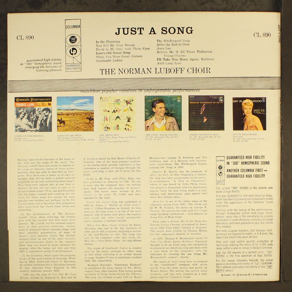 just a song... by NORMAN LUBOFF CHOIR