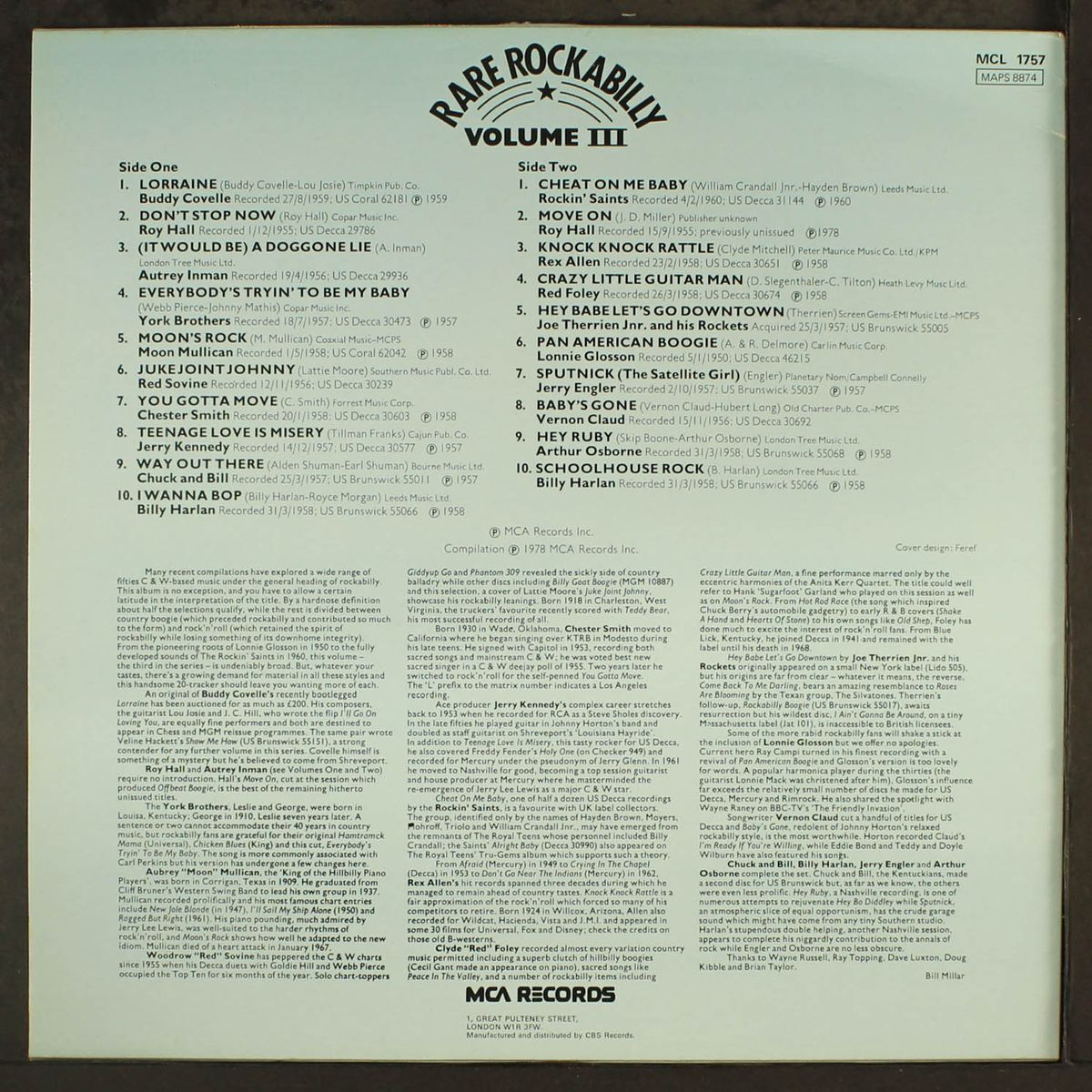 rare rockabilly, vol. 3 by VARIOUS