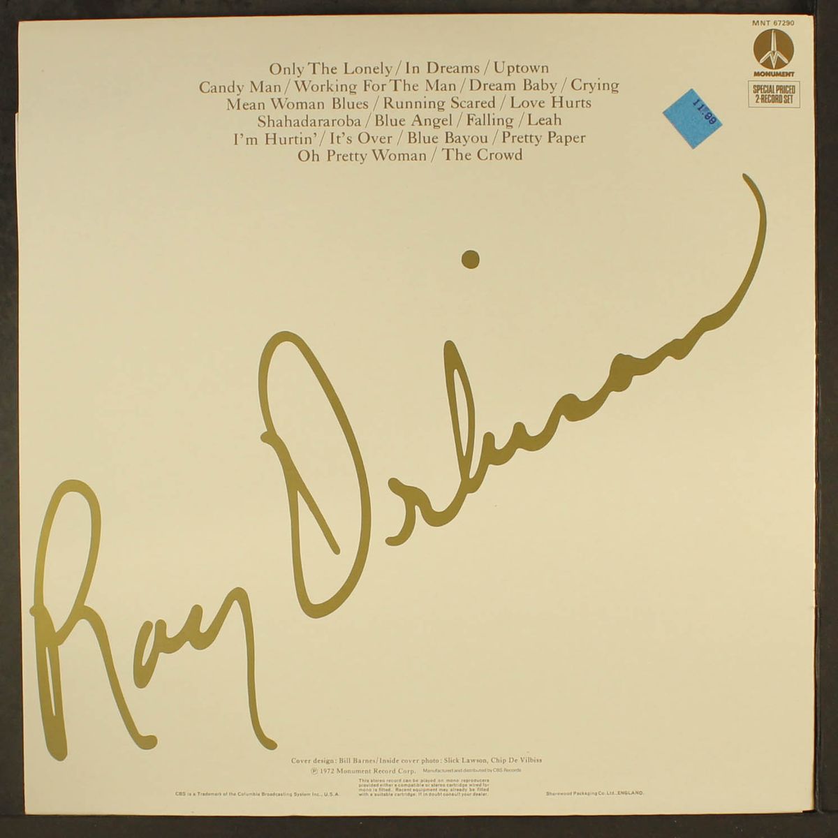 the all-time greatest hits of by ROY ORBISON