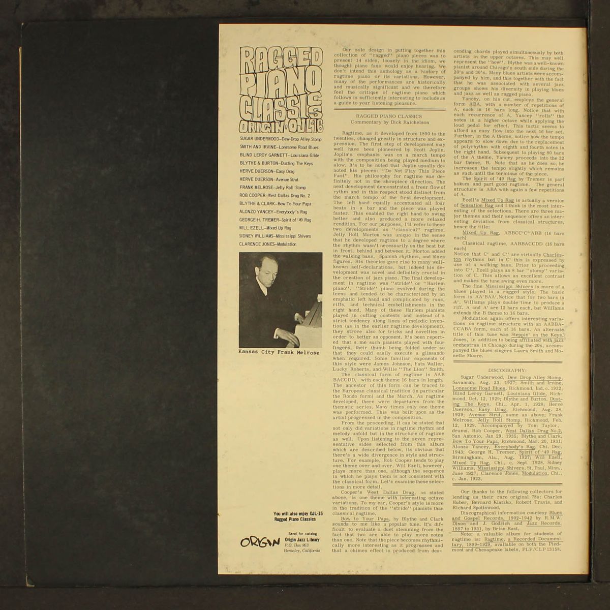 ragged piano classics 1923-46 by VARIOUS