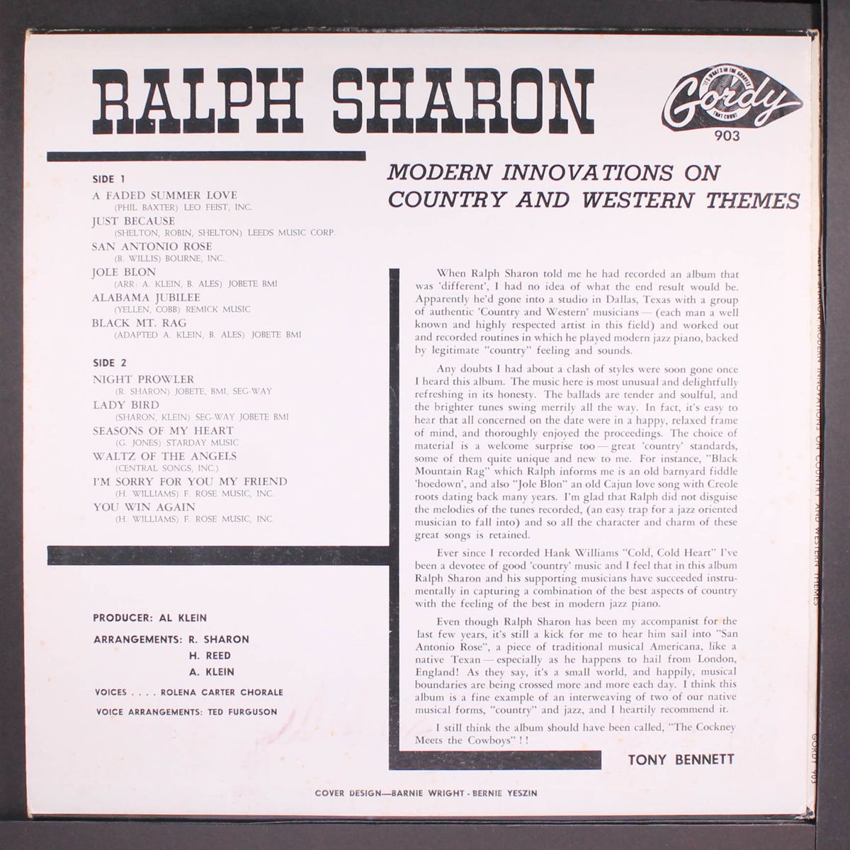 modern innovations on country and western themes by RALPH SHARON