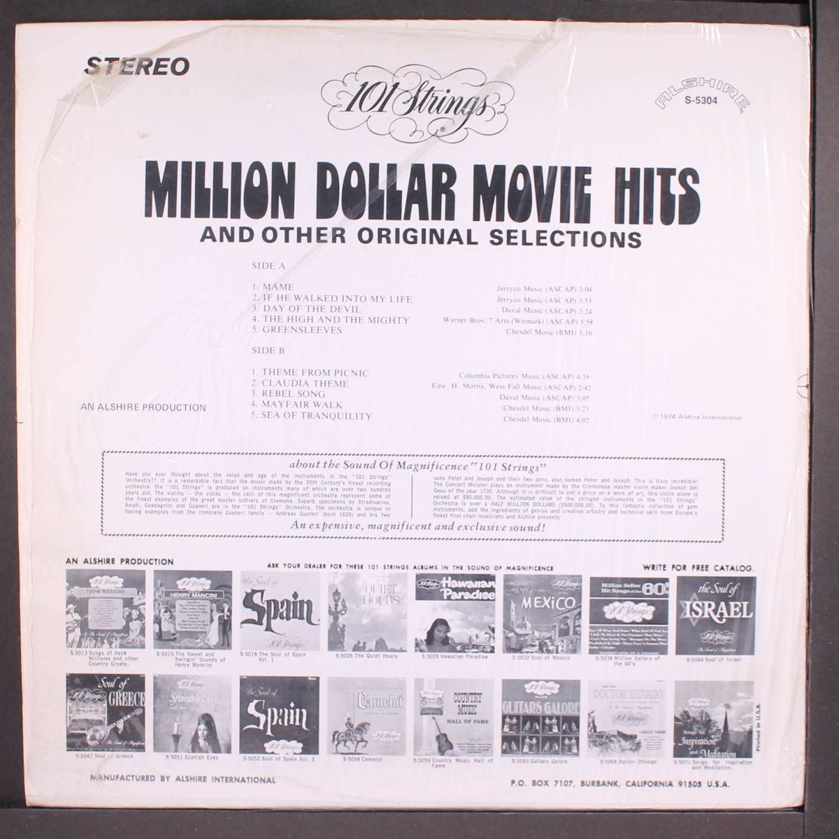 million dollar movie hits by 101 STRINGS