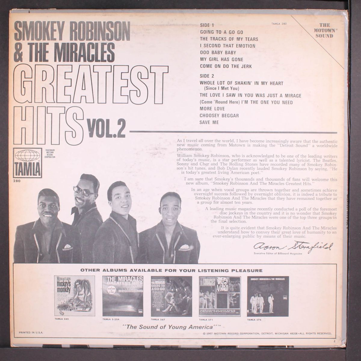 greatest hits, vol. 2 by SMOKEY ROBINSON & MIRACLES