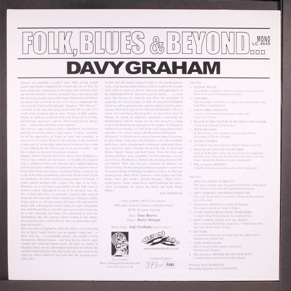 folk, blues & beyond by DAVY GRAHAM