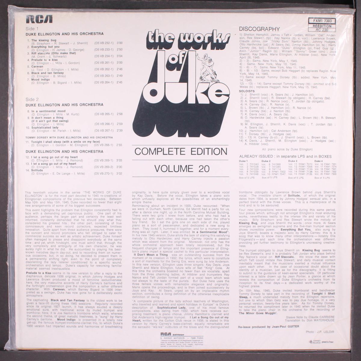 the works of duke, vol. 20 by DUKE ELLINGTON