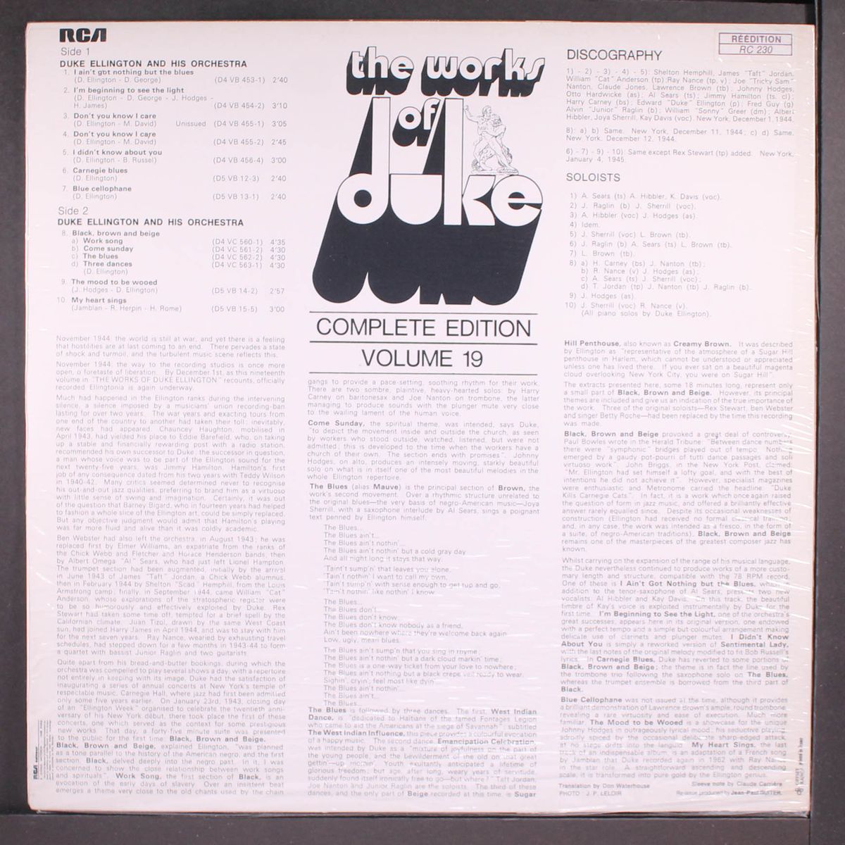 the works of duke, vol. 19 by DUKE ELLINGTON