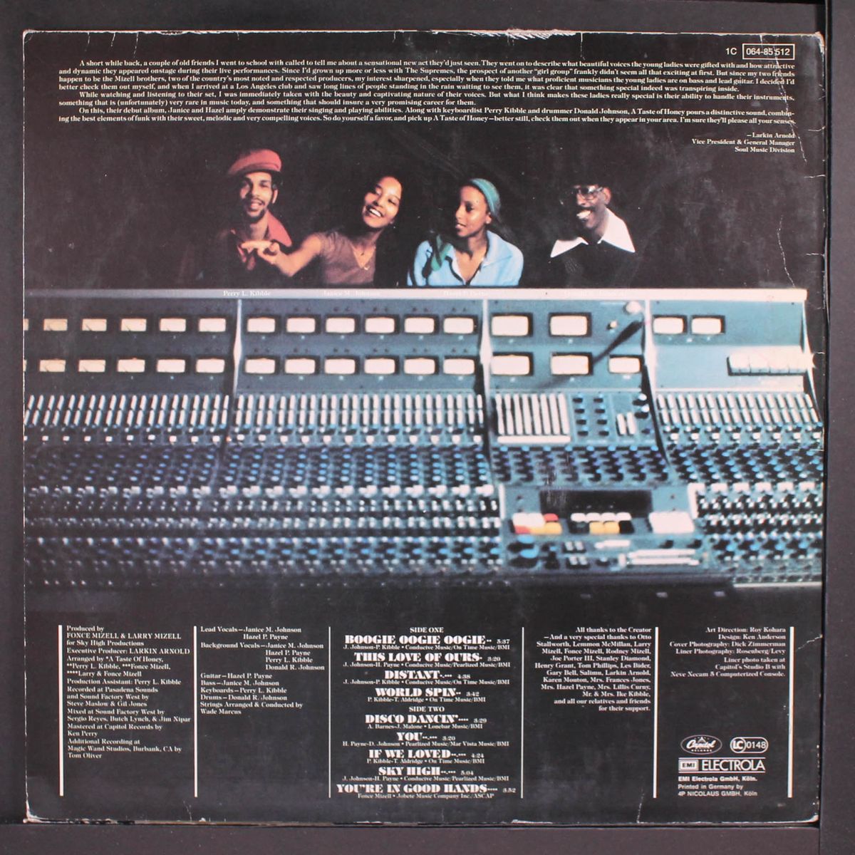 a taste of honey by A TASTE OF HONEY