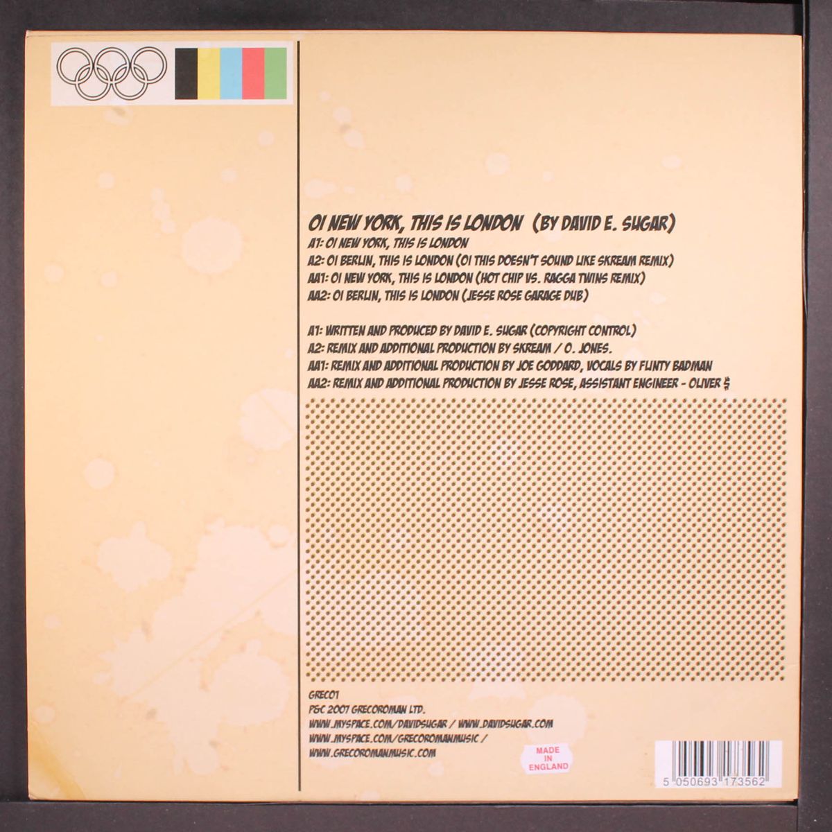 oi new york this is london by DAVID E. SUGAR