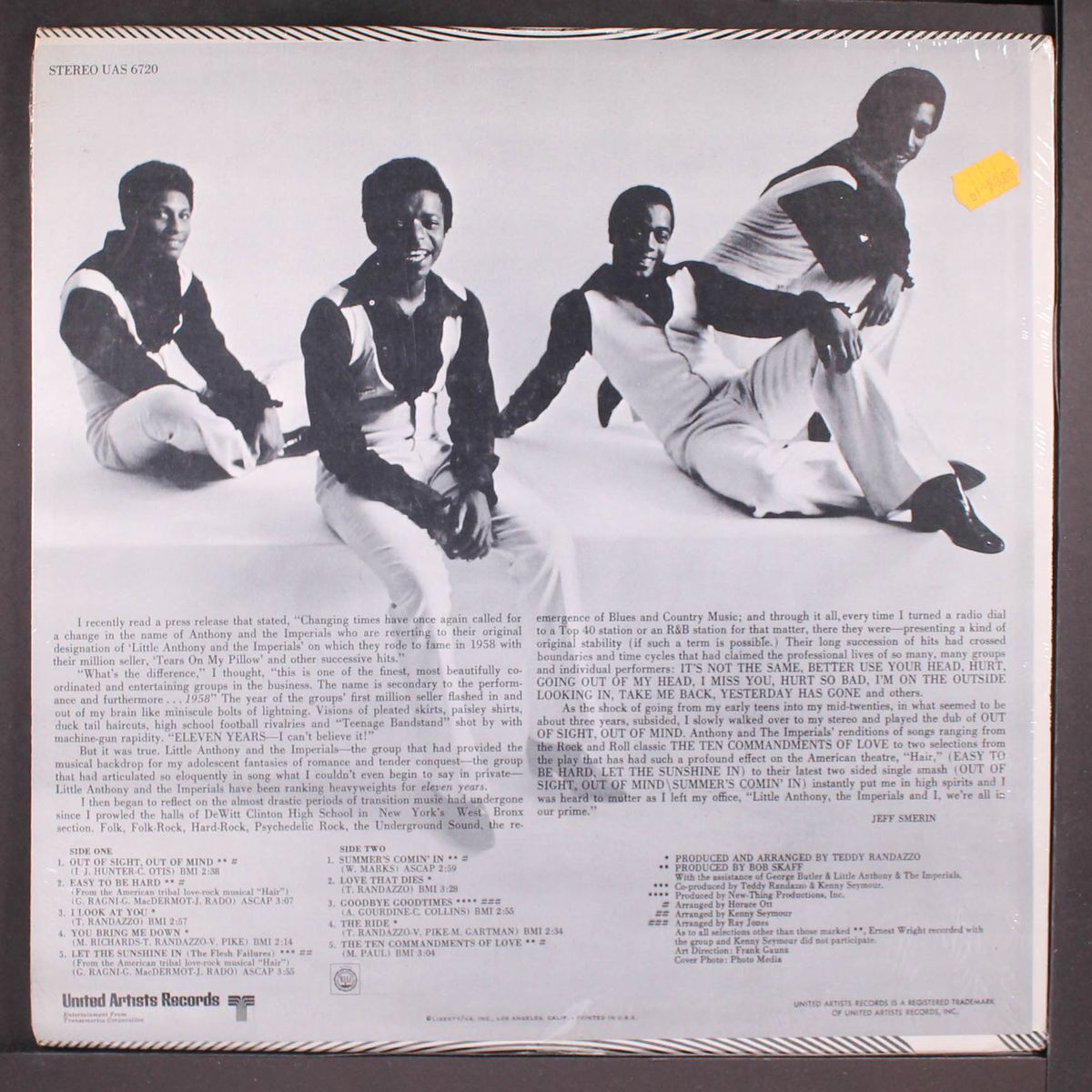 out of sight, out of mind by LITTLE ANTHONY & IMPERIALS