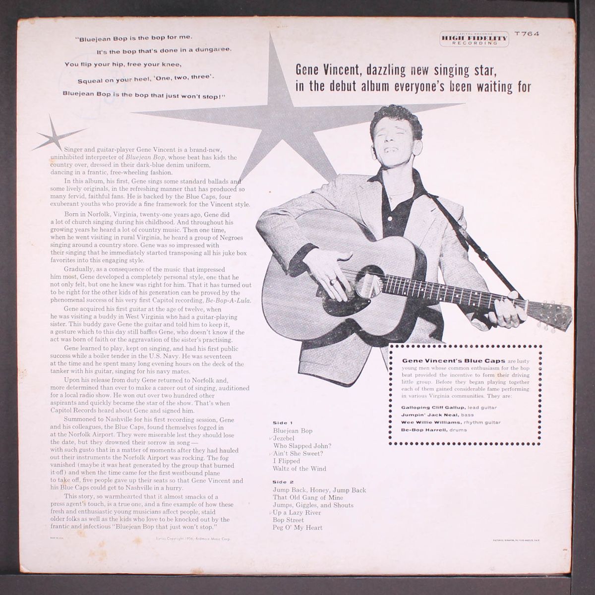 bluejean bop! by GENE VINCENT & HIS BLUE CAPS