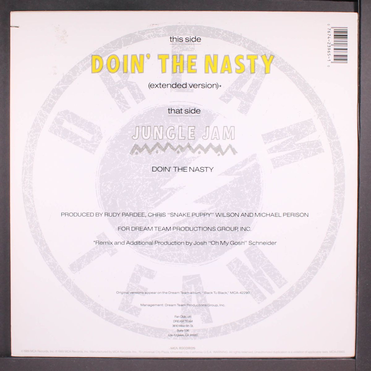 doin' the nasty by DREAM TEAM