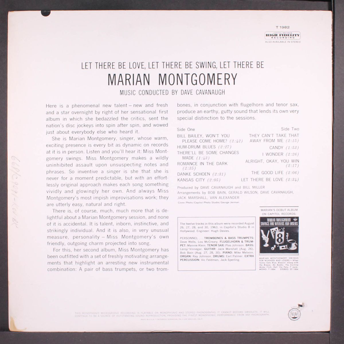 let there be love, let there be swing by MARIAN MONTGOMERY