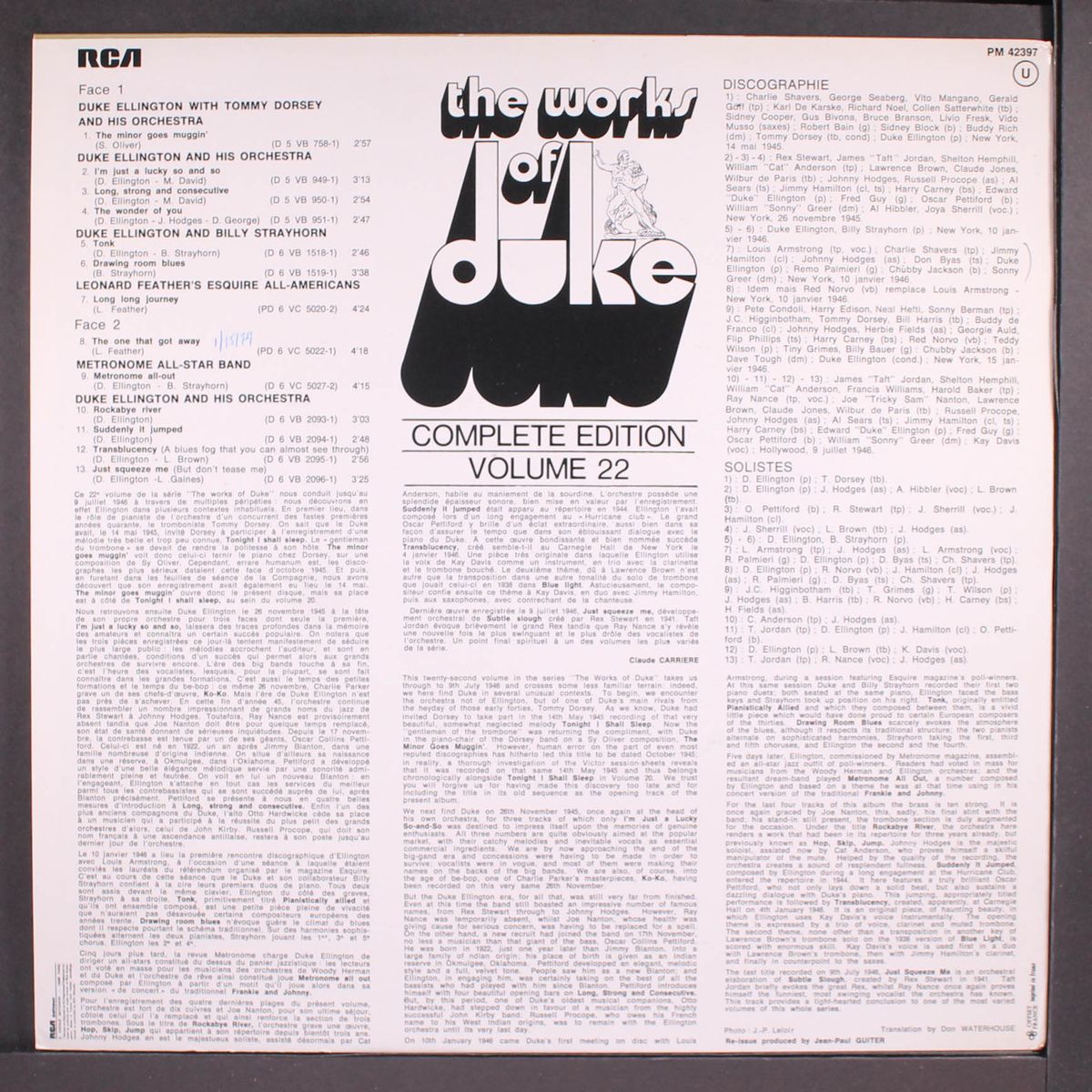 the works of duke, vol. 22 by DUKE ELLINGTON