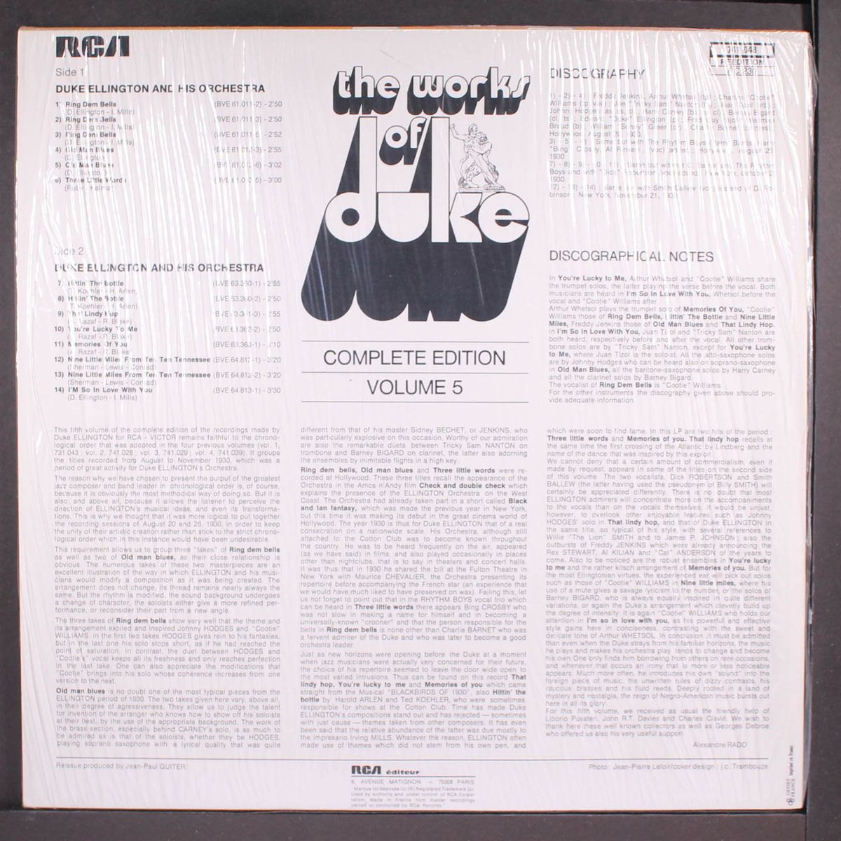 the works of duke, vol. 5 by DUKE ELLINGTON