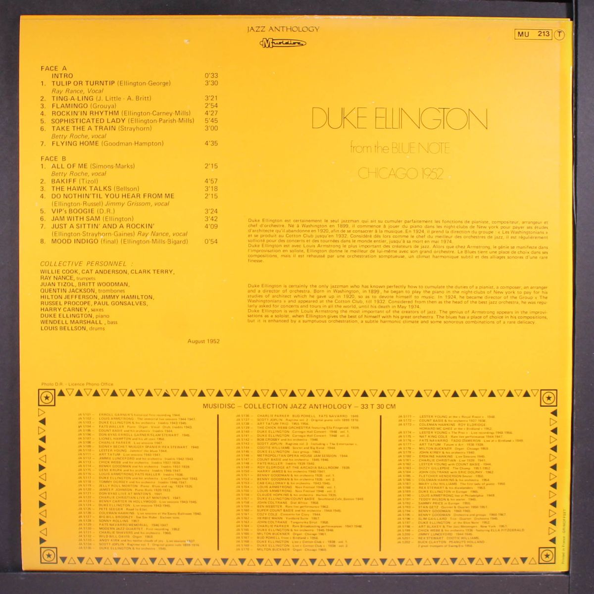 from the blue note, chicago 1952 by DUKE ELLINGTON