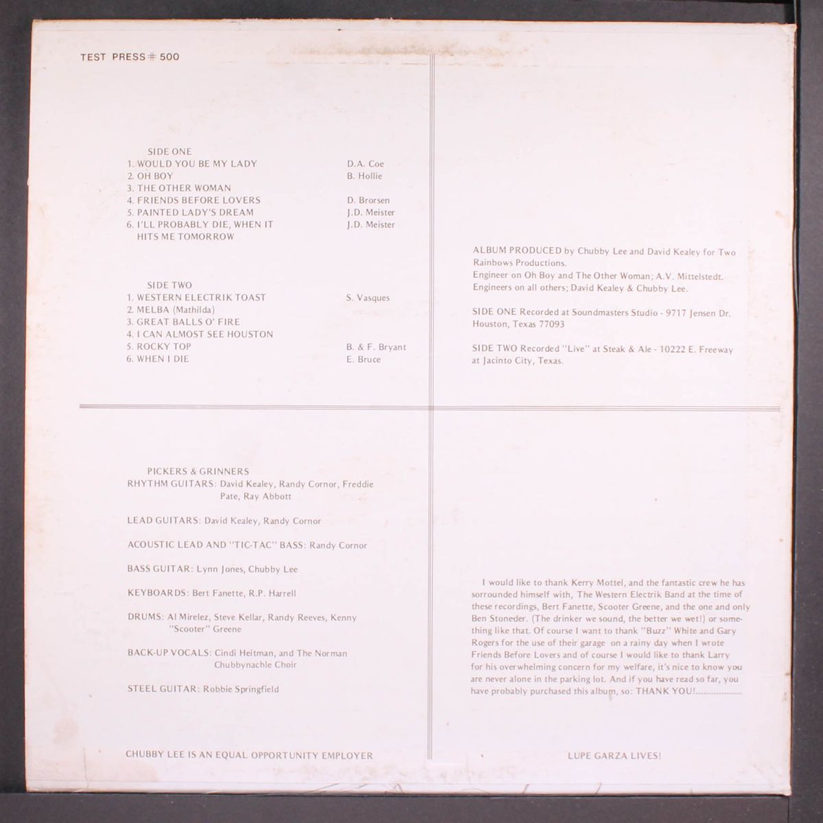 chubby lee & wild country by CHUBBY LEE & WILD COUNTRY