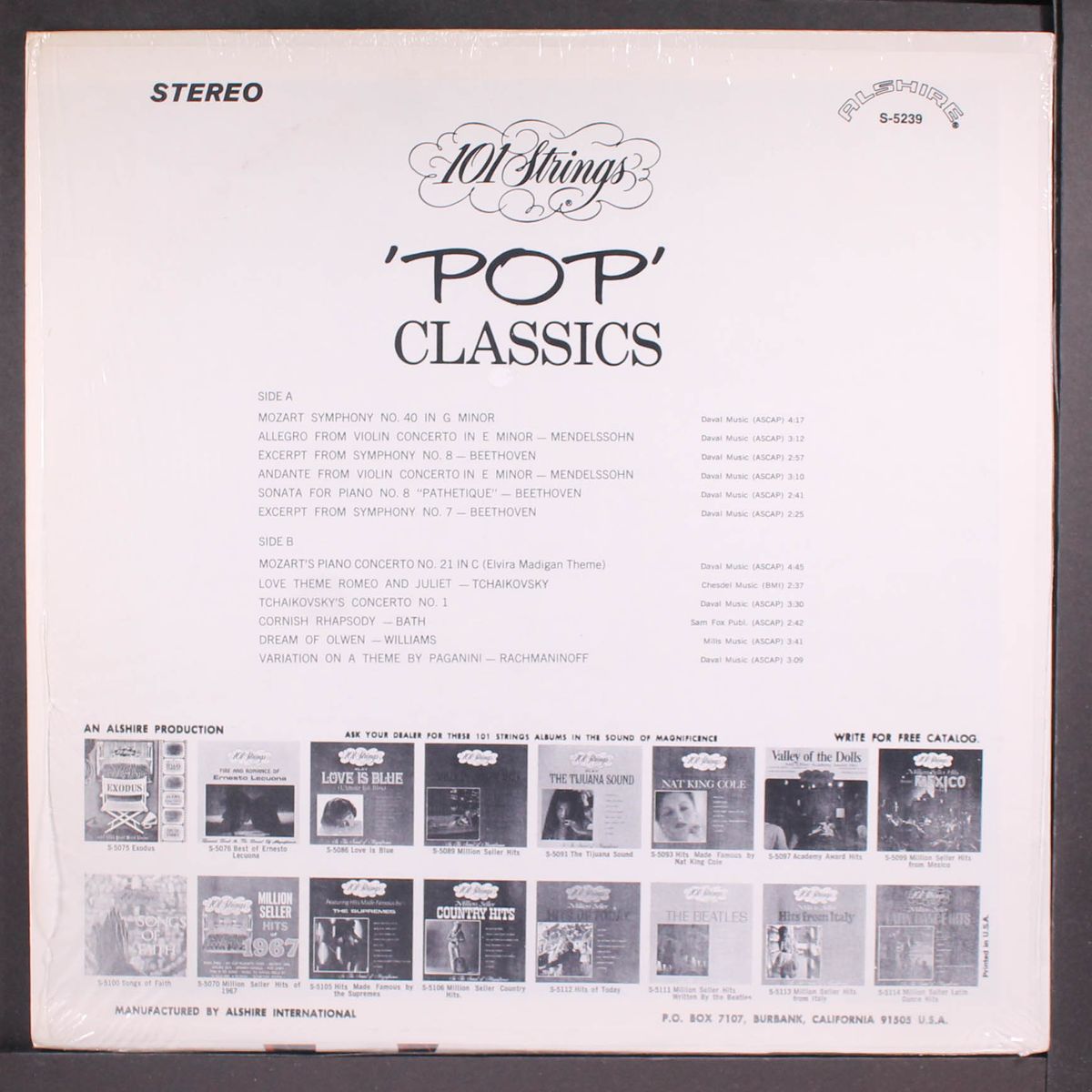 pop classics by 101 STRINGS