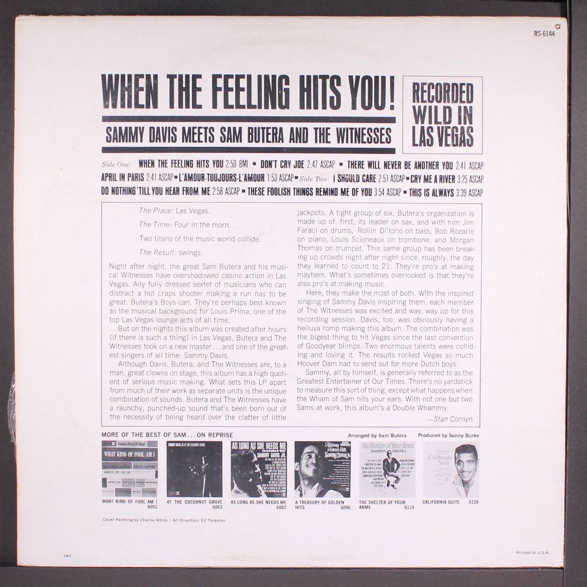 when the feeling hits you! by SAMMY DAVIS, JR.