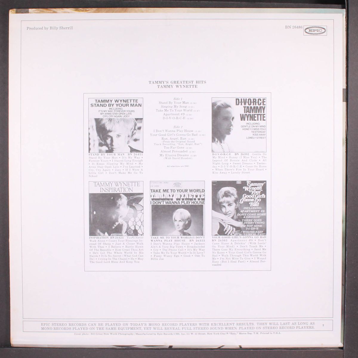 greatest hits by TAMMY WYNETTE