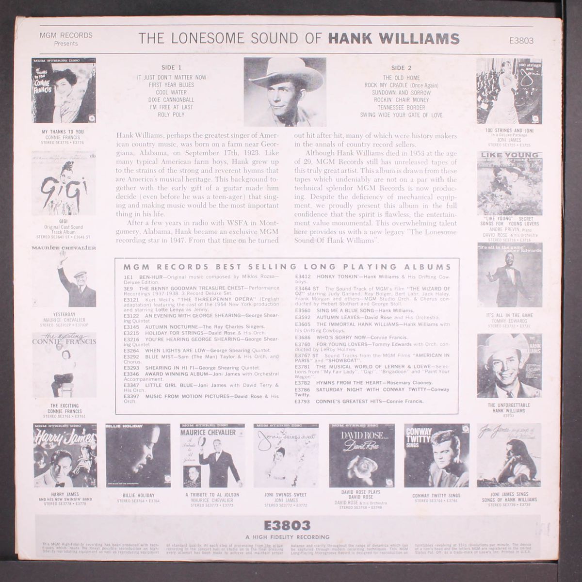 the lonesome sound of by HANK WILLIAMS