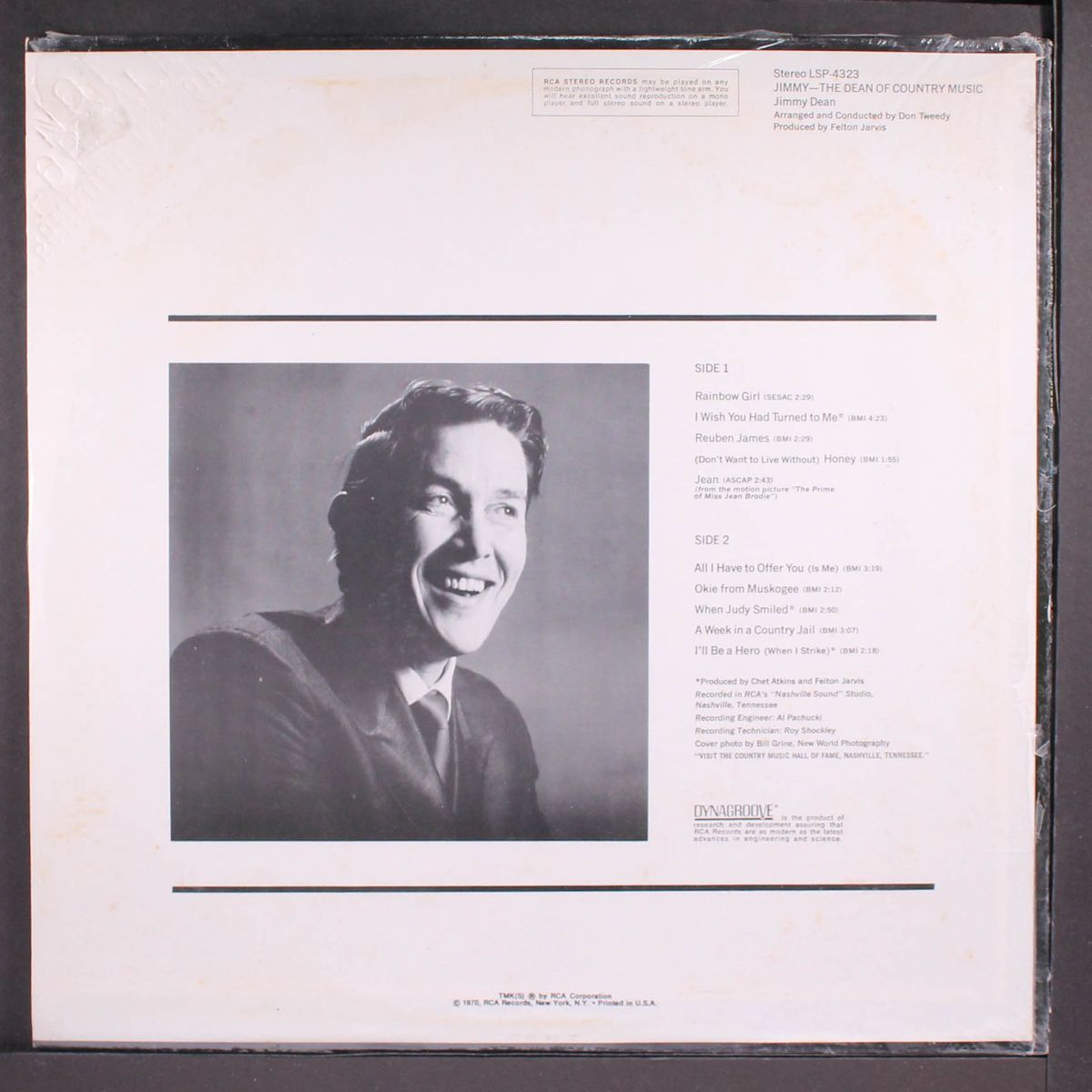 the dean of country music by JIMMY DEAN