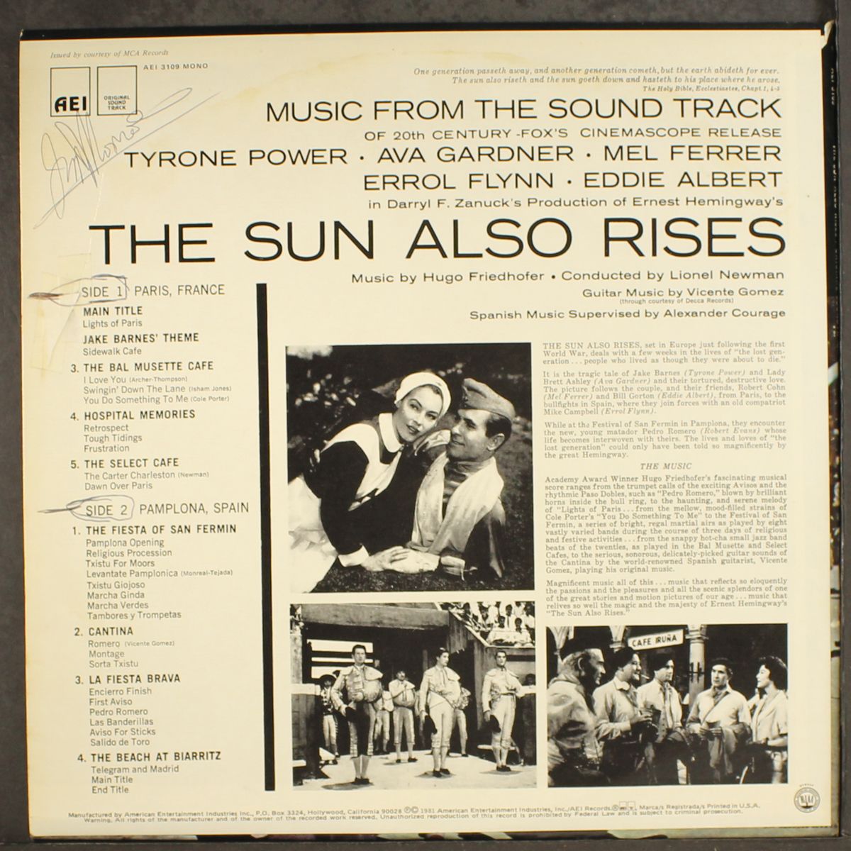the sun also rises by SOUNDTRACK