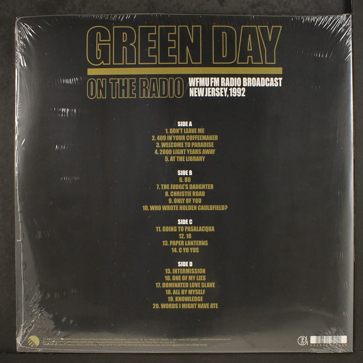 on the radio: wfmu radio broadcast new jersey, 1992 by GREEN DAY