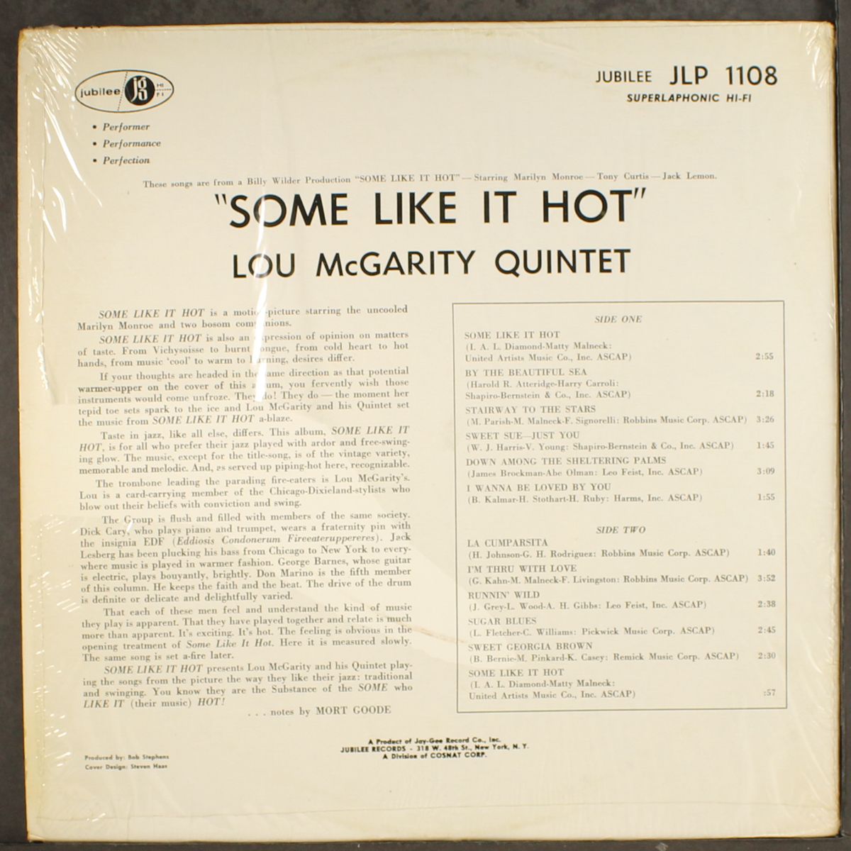 some like it hot by LOU MCGARITY