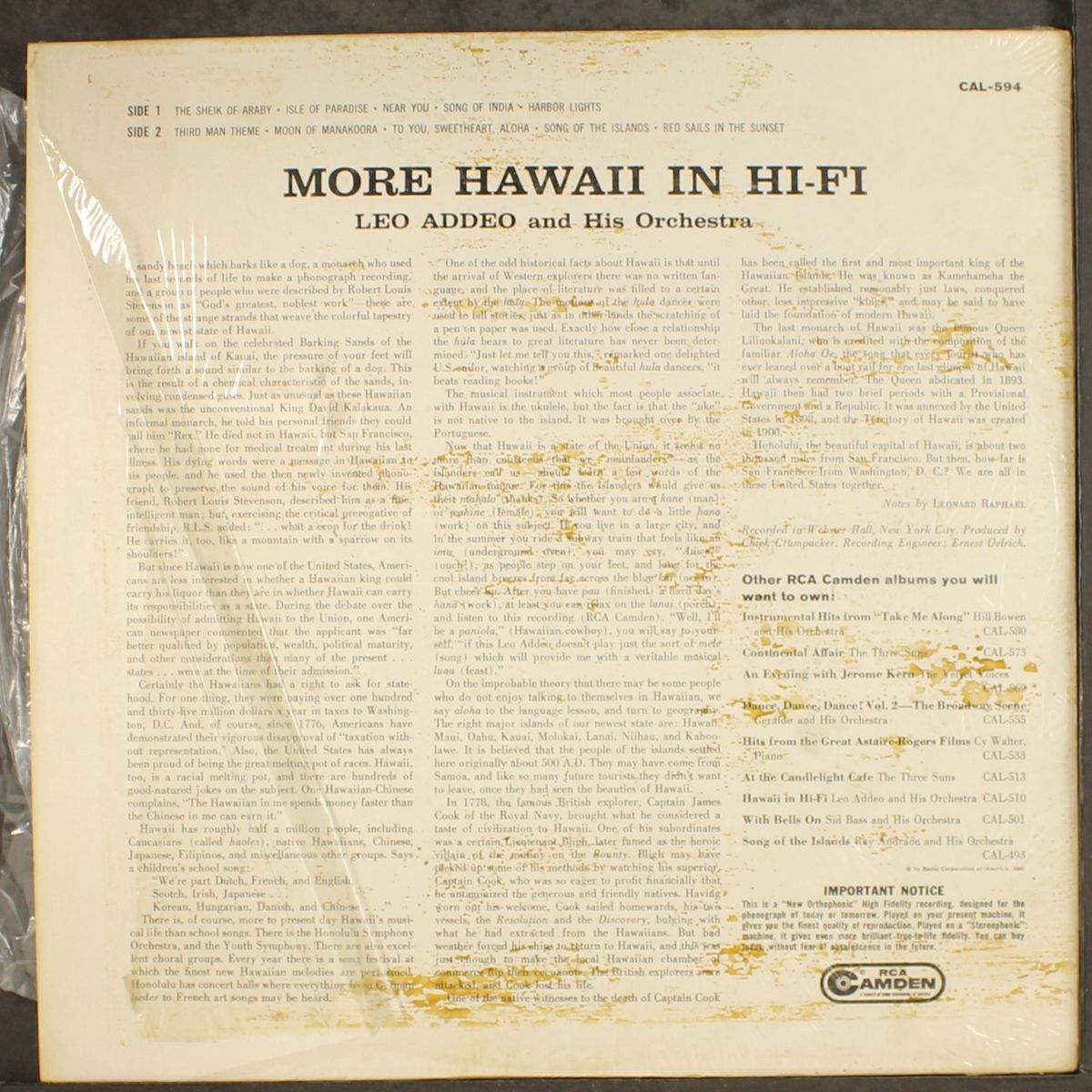 more hawaii in hi-fi by LEO ADDEO