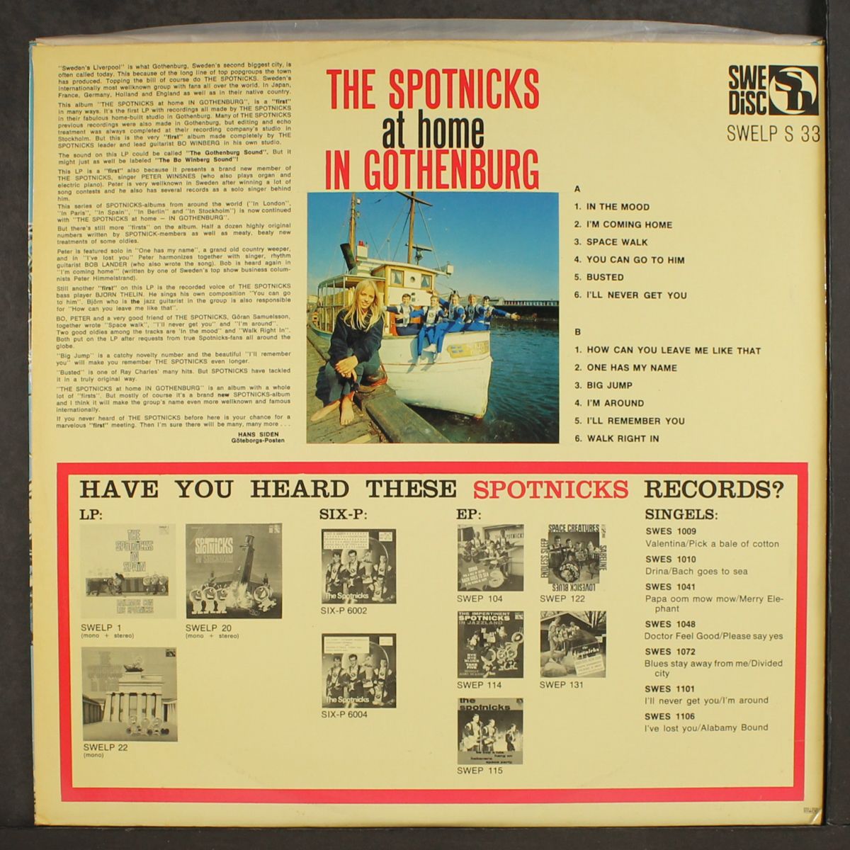 the spotnicks at home in gothenburg by SPOTNICKS