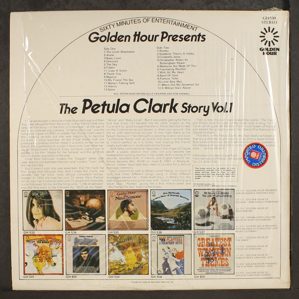 golden hour presents: petula clark story vol. 1 by PETULA CLARK