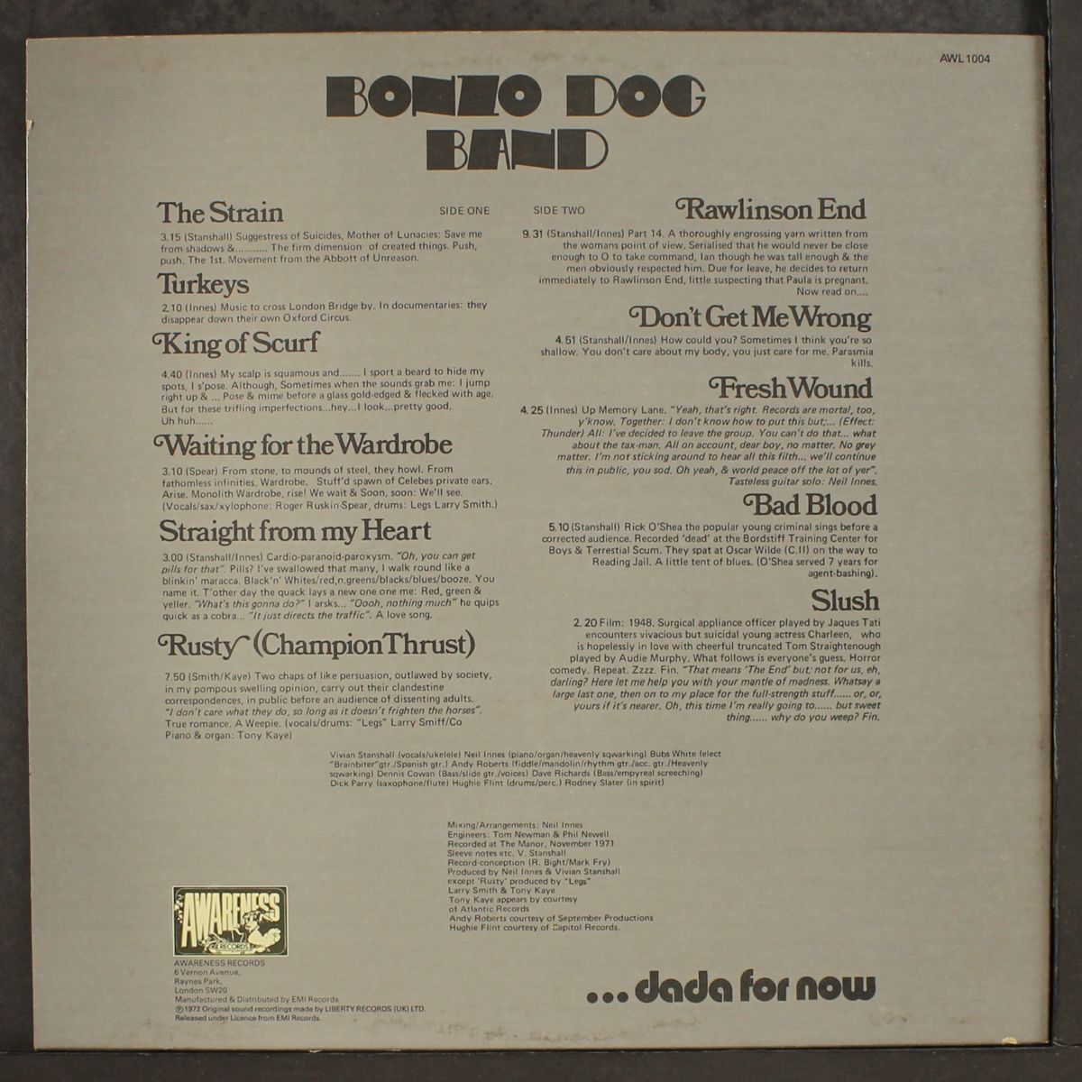 let's make up and be friendly by BONZO DOG BAND