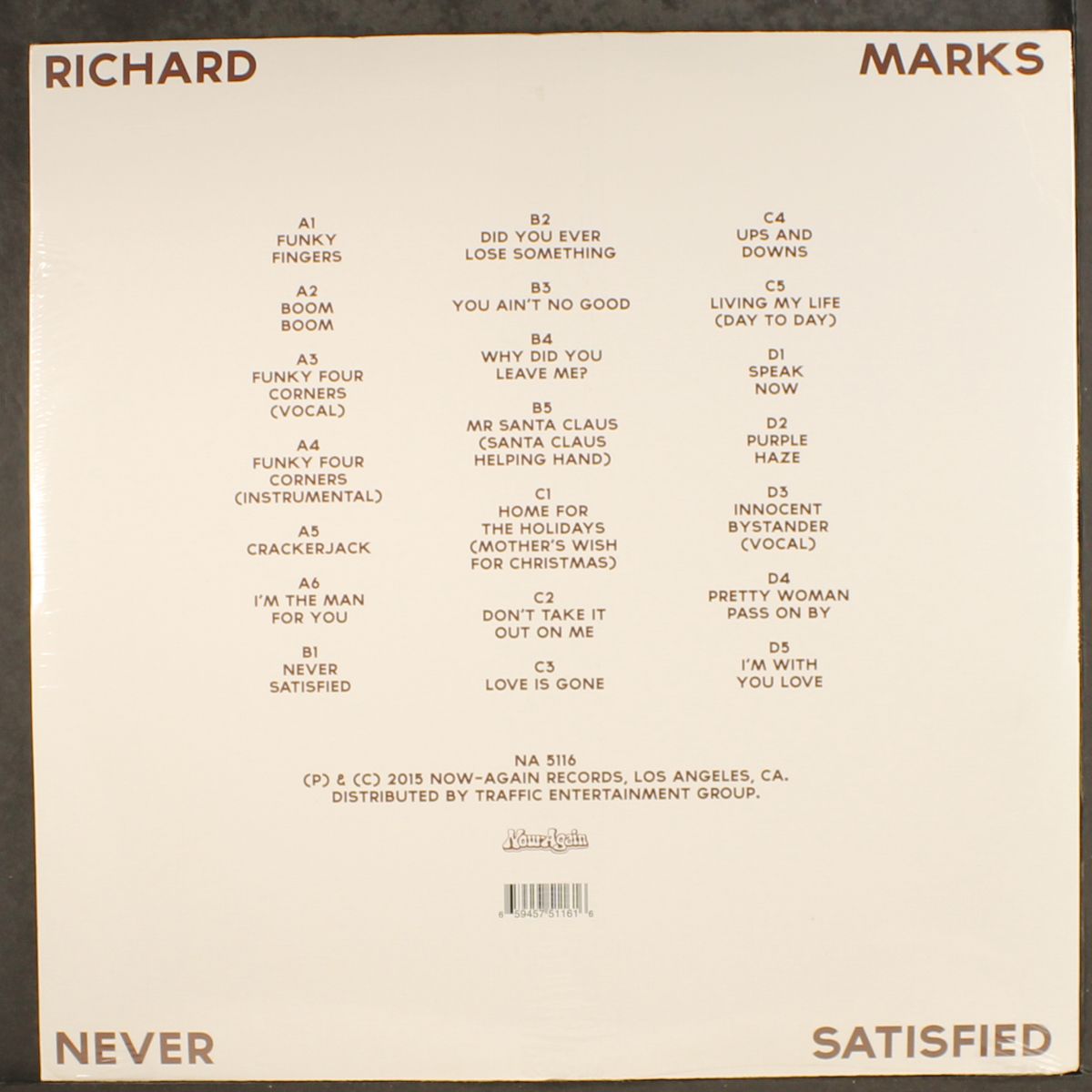 never satisfied by RICHARD MARKS