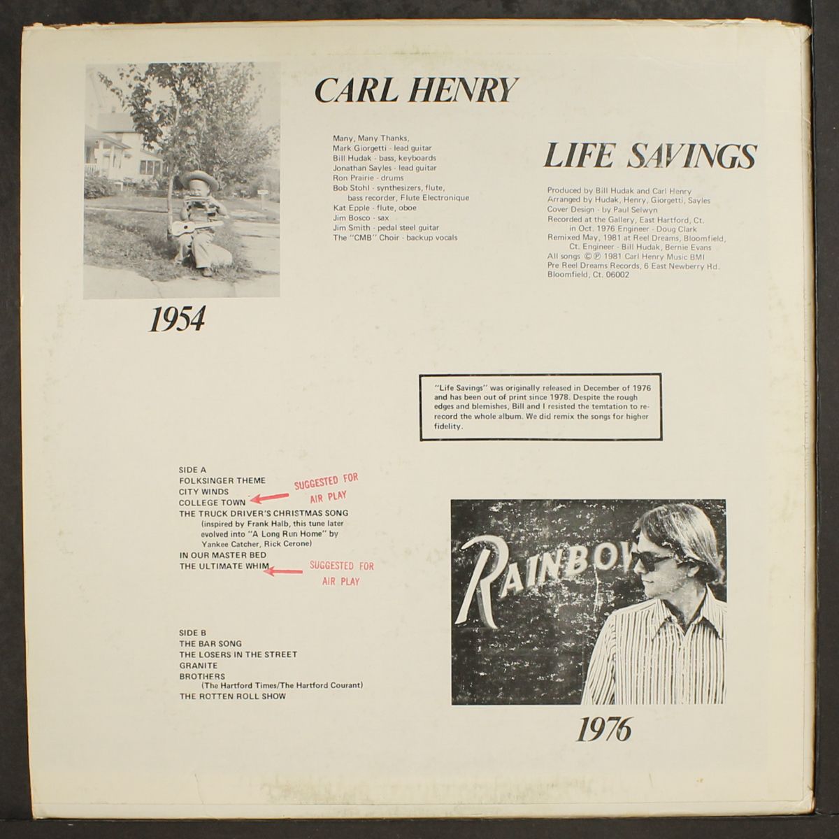 life savings by CARL HENRY