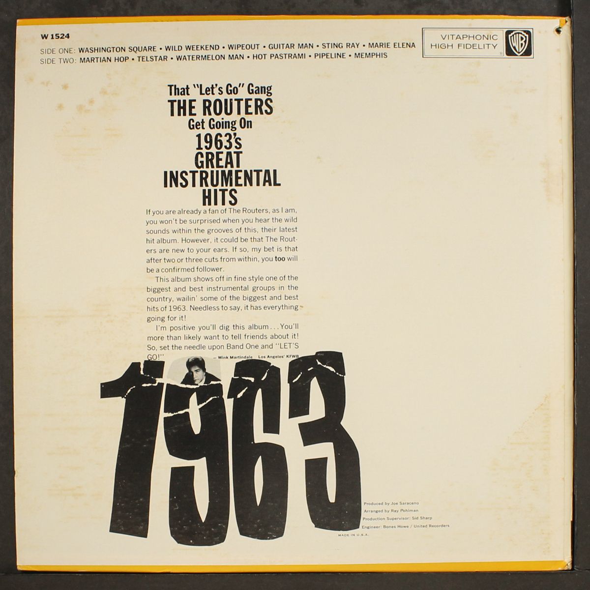 the routers play 1963's great instrumental hits by ROUTERS