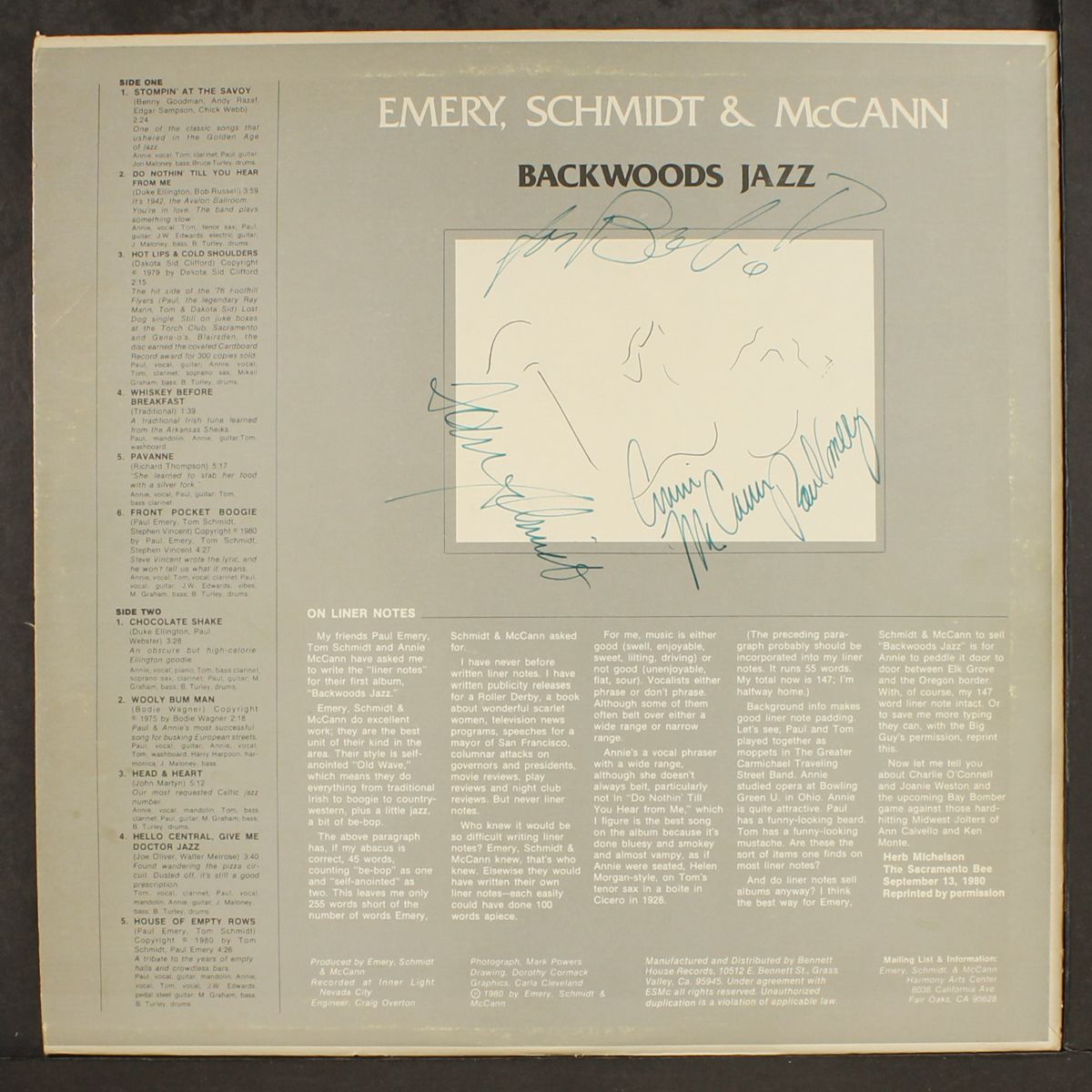 backwoods jazz by EMERY, SCHMIDT & MCCANN
