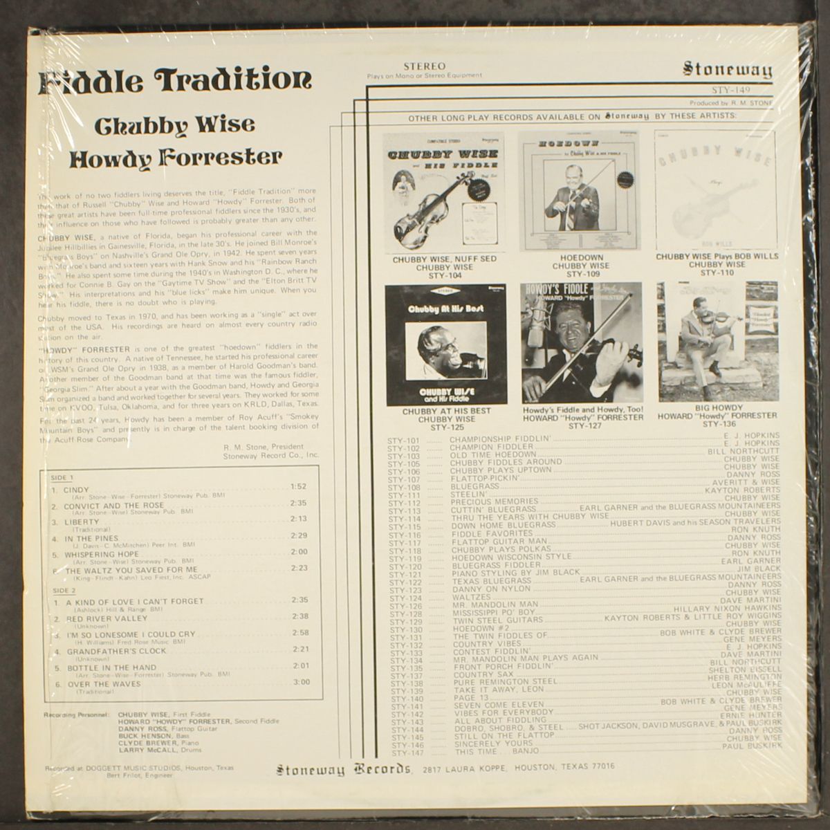 fiddle tradition by CHUBBY WISE & HOWDY FORRESTER