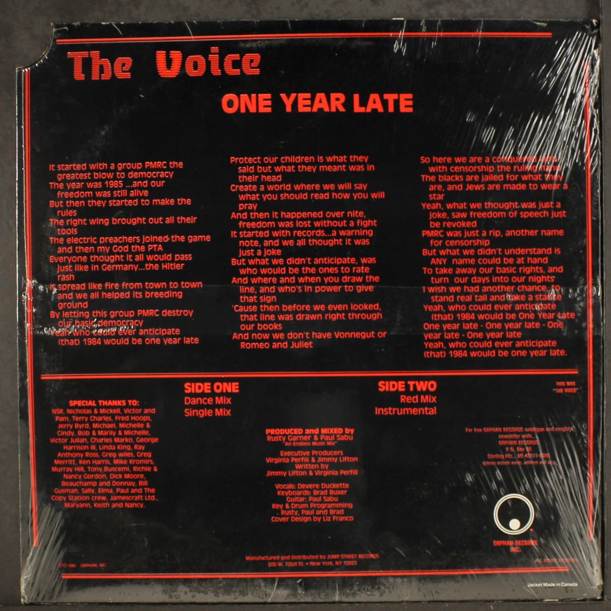 one year late by VOICE