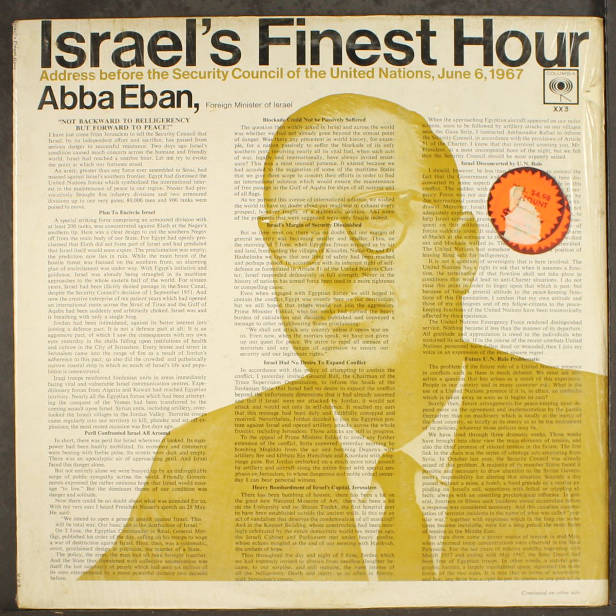 israel's finest hour by ABBA EBAN
