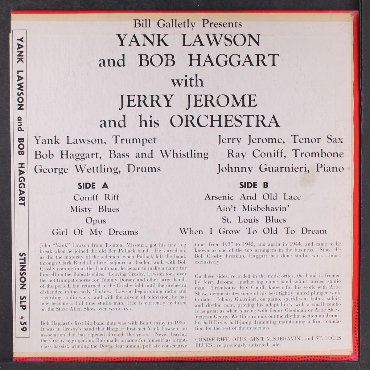 with jerry jerome by LAWSON-HAGGART BAND