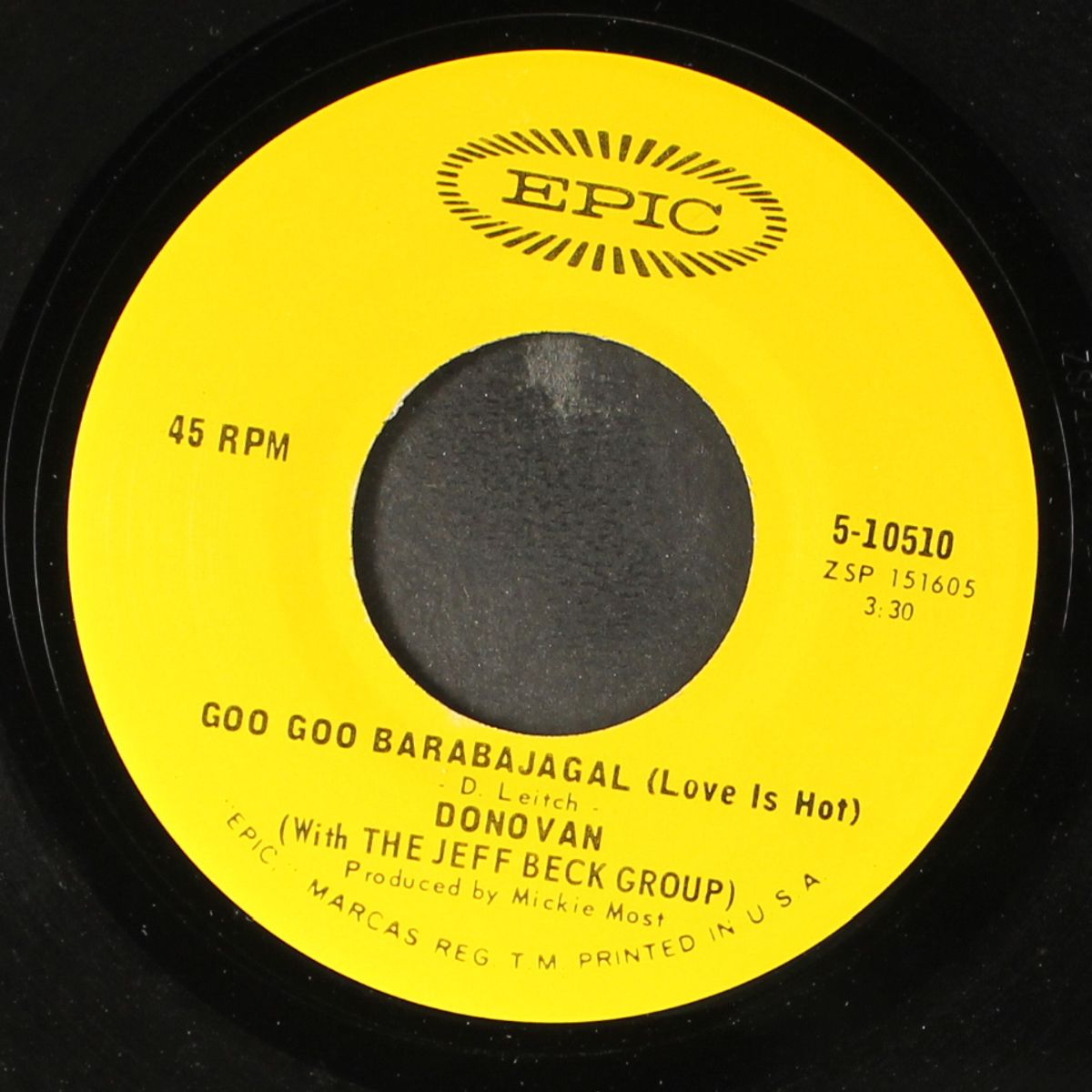 goo goo barabajagal (love is hot) / trudi by DONOVAN