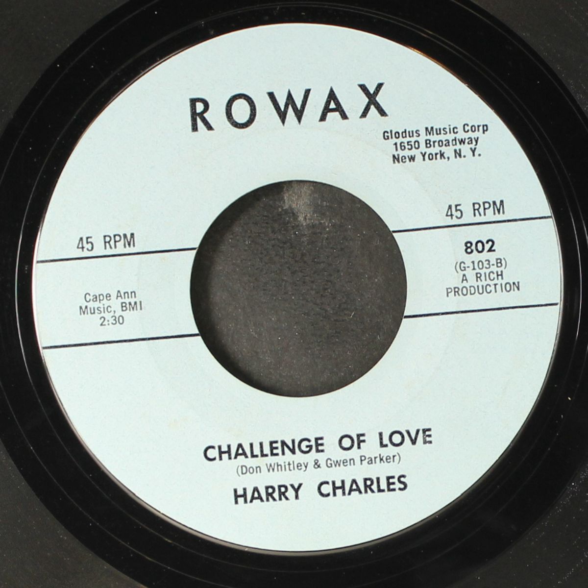 my laura / challenge of love by HARRY CHARLES