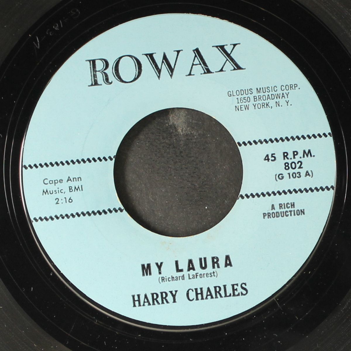 my laura / challenge of love by HARRY CHARLES