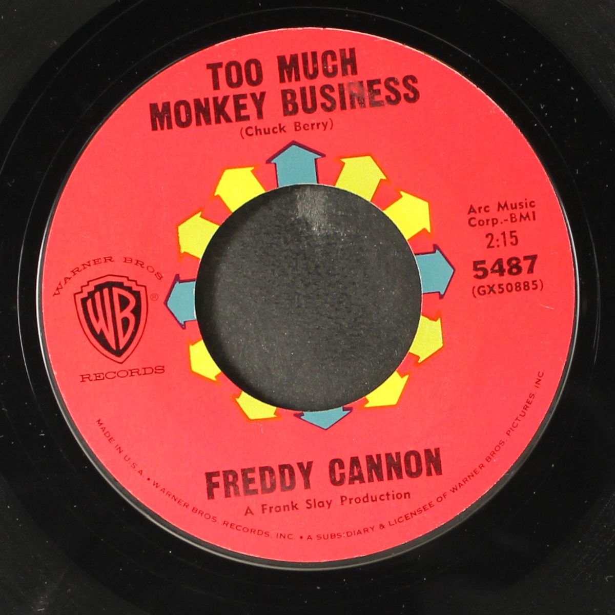 too much monkey business / little autograph seeker by FREDDY CANNON