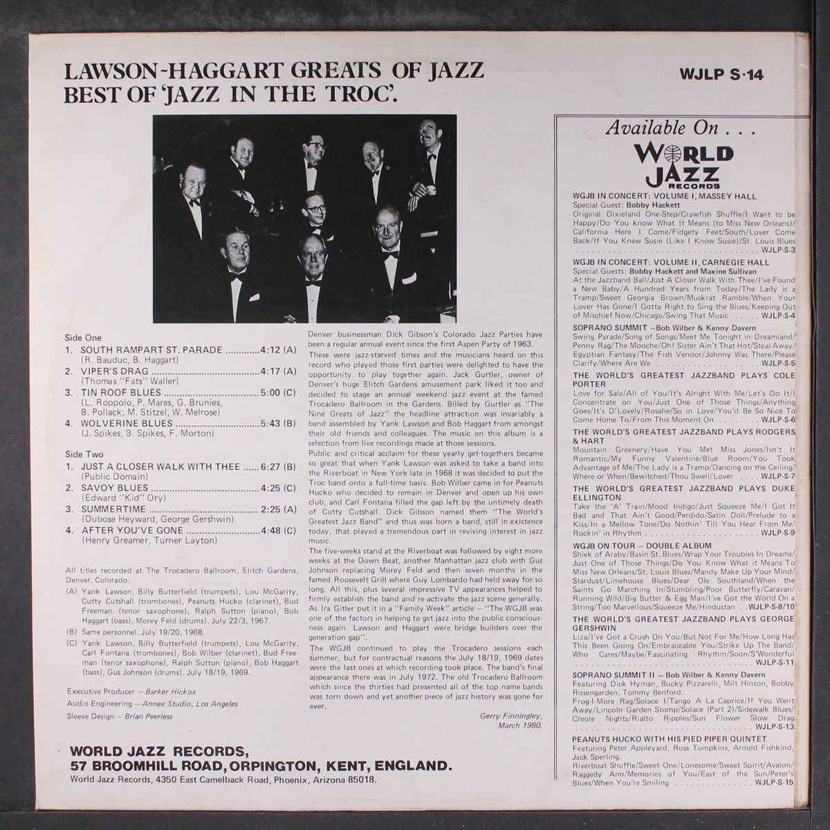 greats of jazz by YANK LAWSON & BOB HAGGART
